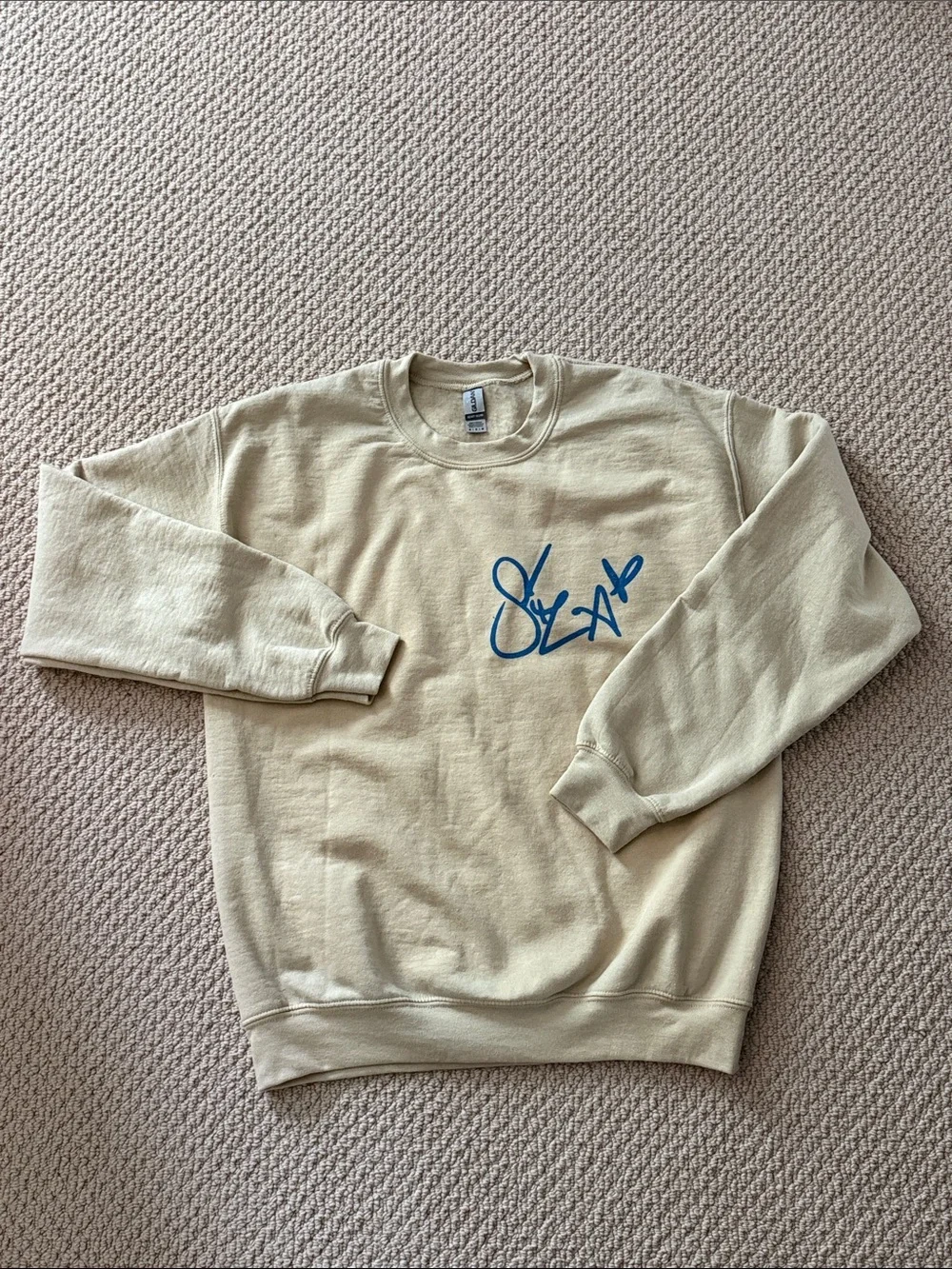 SZA Size Medium Unisex Cream Crewneck Concert Sweatshirt NEW